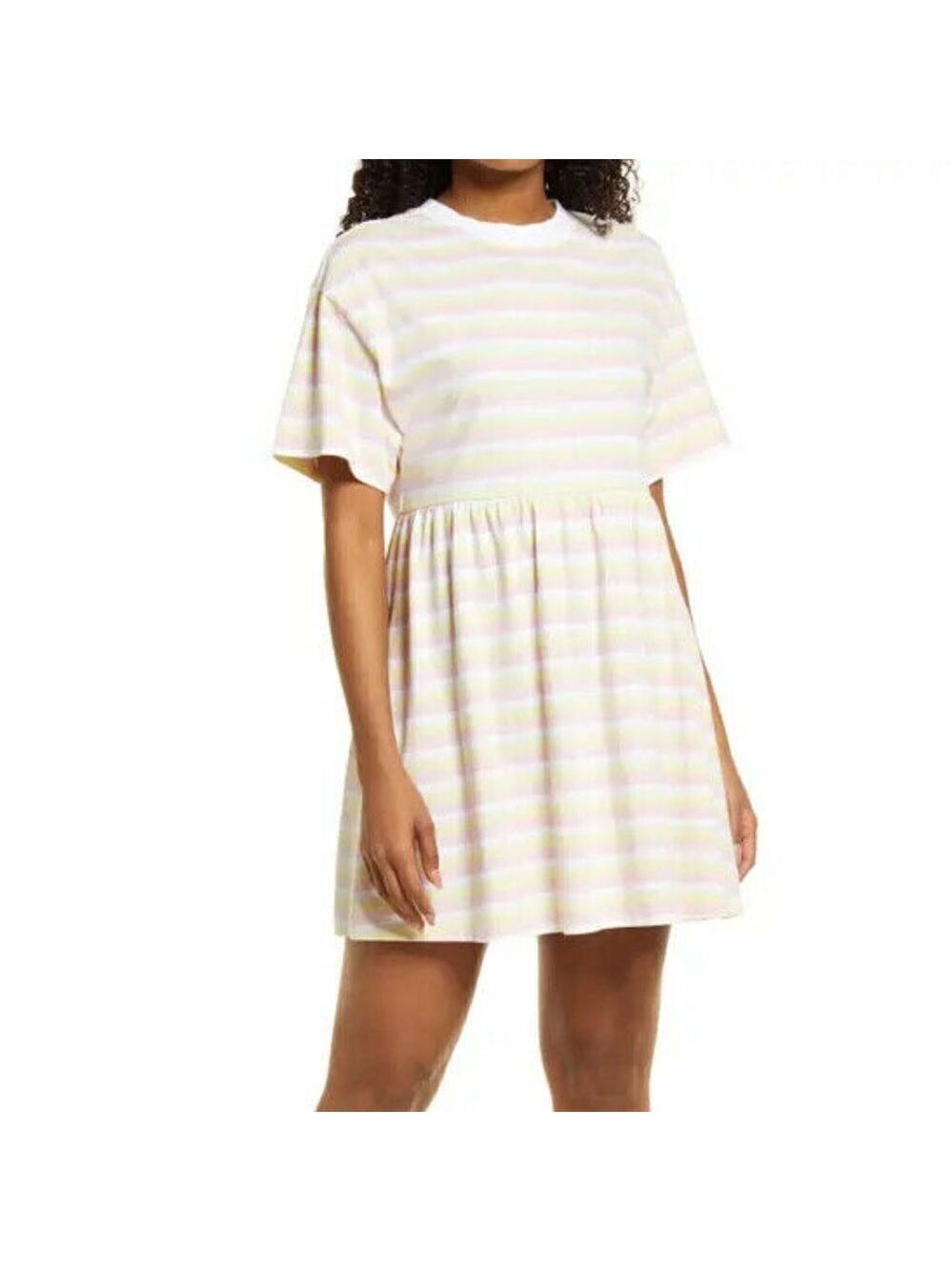 BP Women striped mini baby Dress BNWOT short sleeve organic cotton